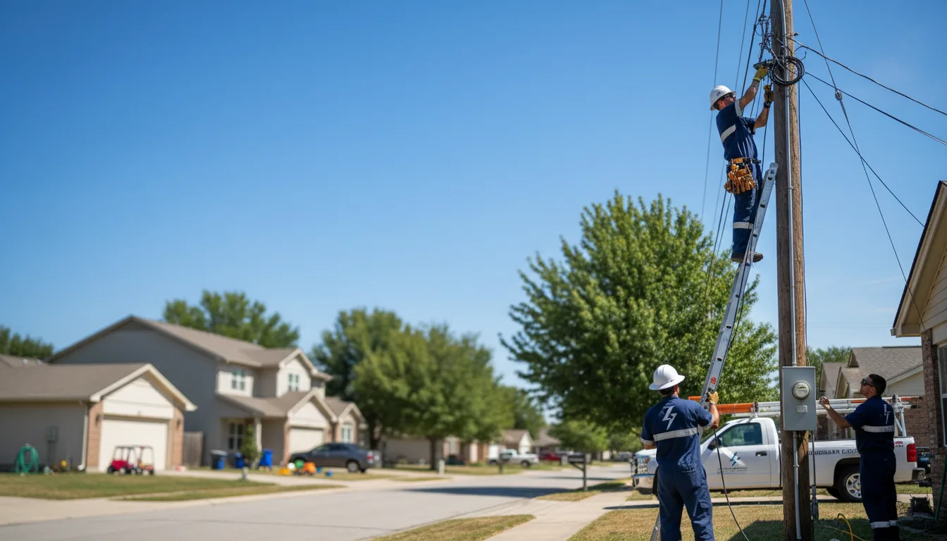 Residential electrician providing installation services in Trent, SD